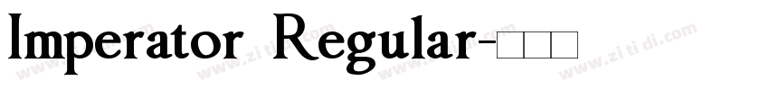 Imperator Regular字体转换